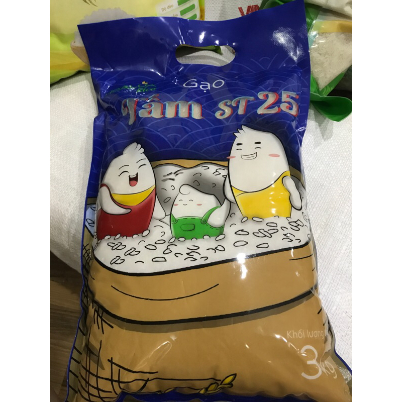 2kg gạo tấm st25 hoa lúa dẻo mềm