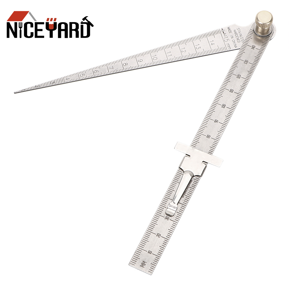 Wedge Wire Scale Ruler 【Buy with eyes closed】NICEYARD Stainless Steel Wedge Taper Ruler Bore ...