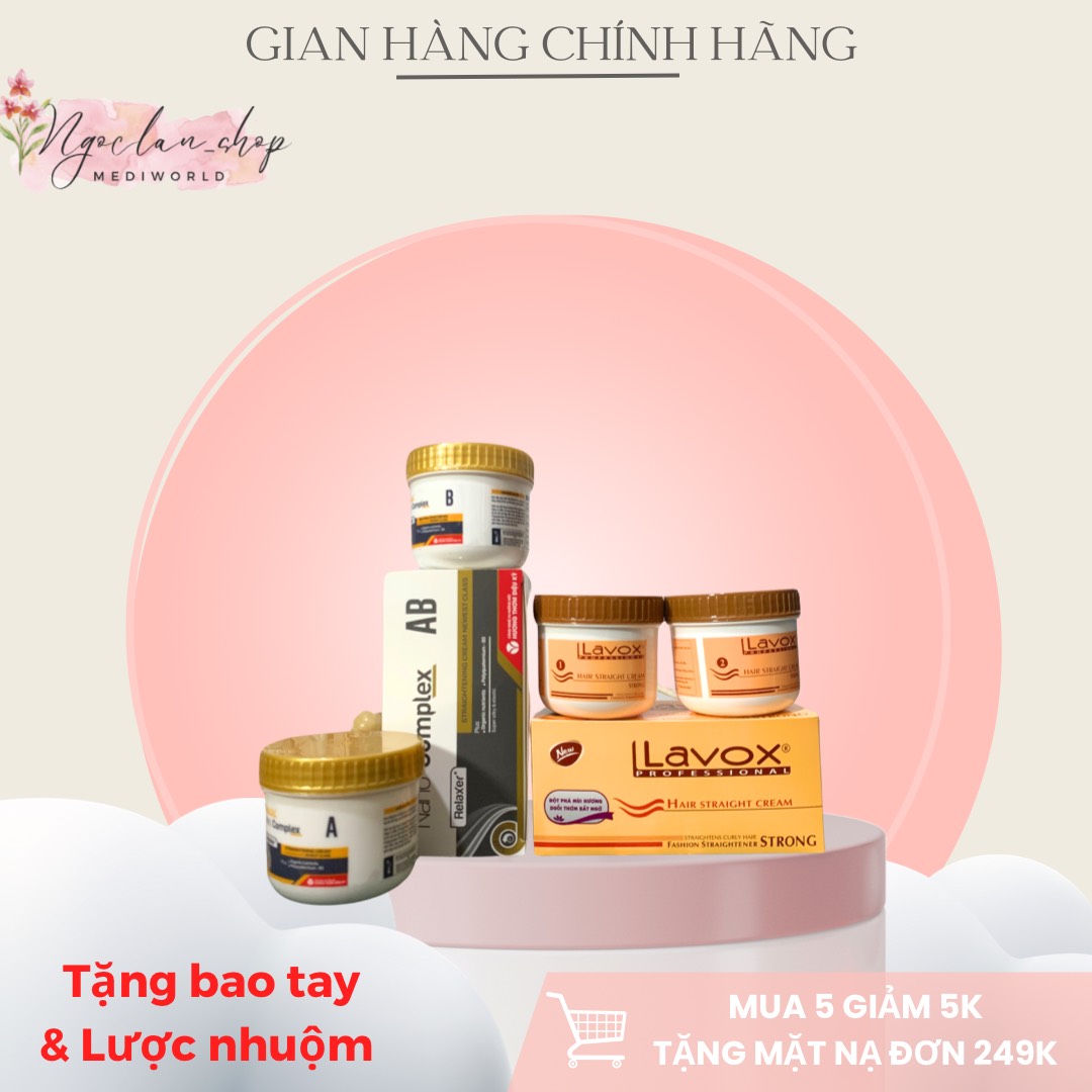 Thuốc duỗi tóc lavox 180mlx2
