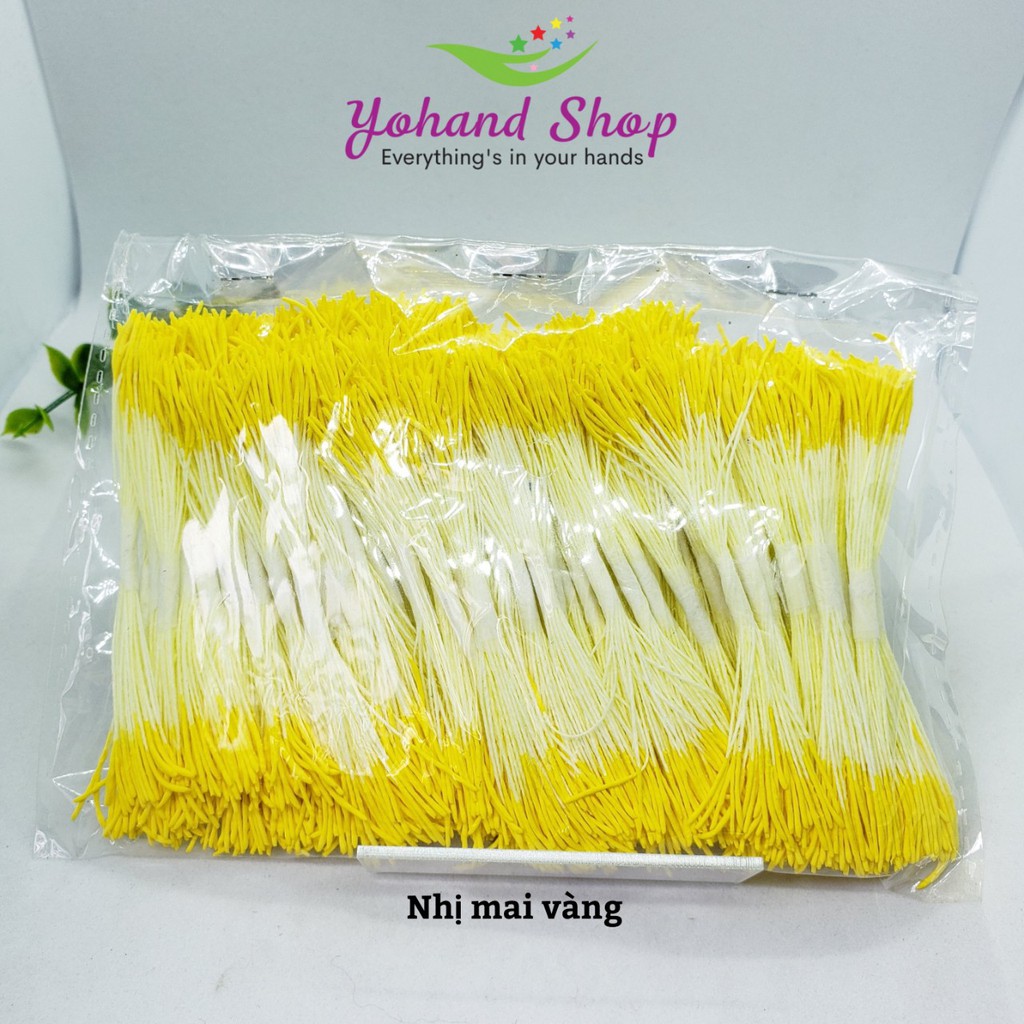 Nụ và nhị hoa Mộc Lan bằng đất set - làm hoa mộc lan bằng vải voan