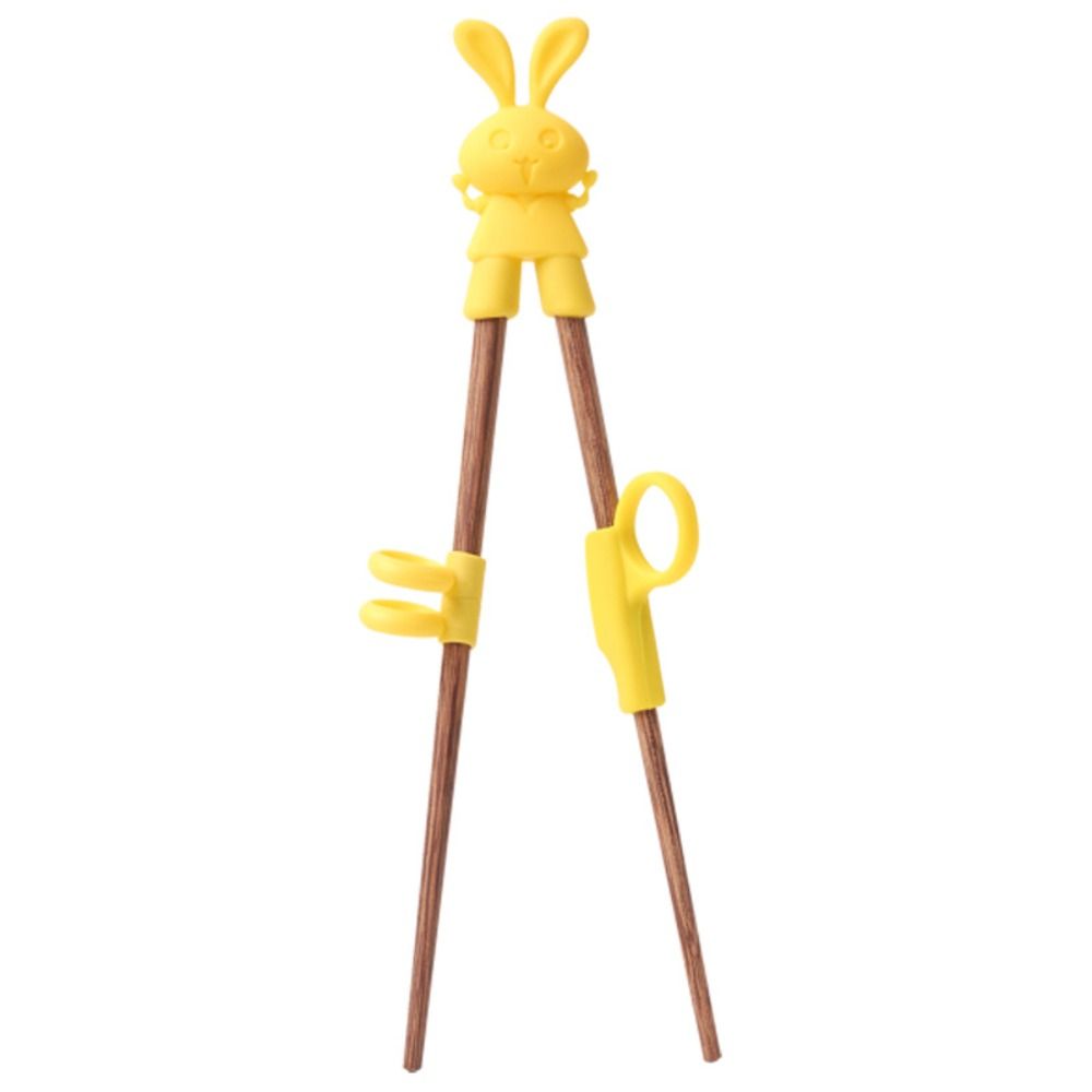 DILASSO Eating Practice Chopsticks Kids Holding Chopsticks Correcting Ring Kitchen Tableware Silicone Eating Practice Chopsticks Accessories Portable Finger Sets Kitchen Tableware Kids Enlightenment