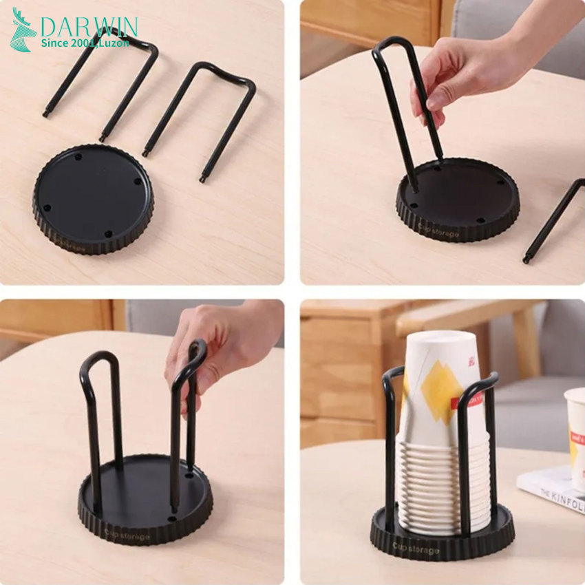 Paper Cup Holder Disposable Cup Extractor Multifunctional Cup Storage And Storage Rack Household Coffee And Tea Cup Holder