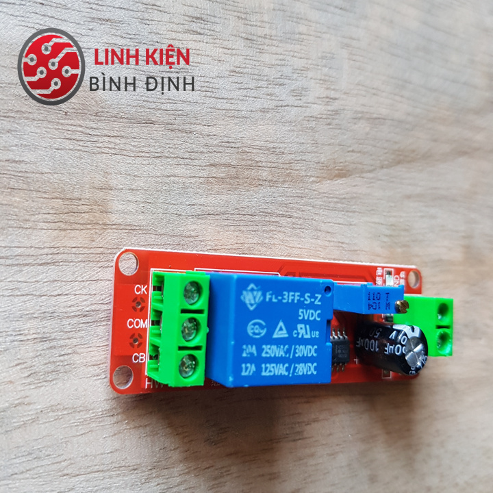 Mạch Relay tạo trễ dùng IC NE555