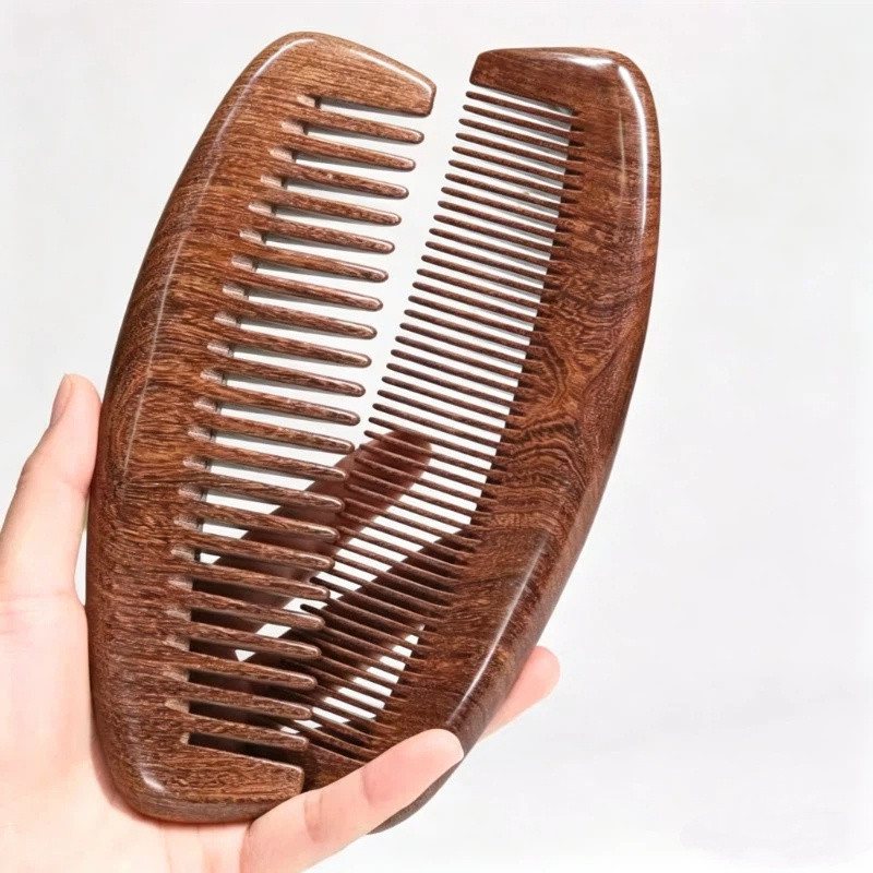 Golden Sandalwood Anti-Static Detangling Scalp Massage Comb, Gentle Hair Care Tool For All Hair Types
_voghion.com