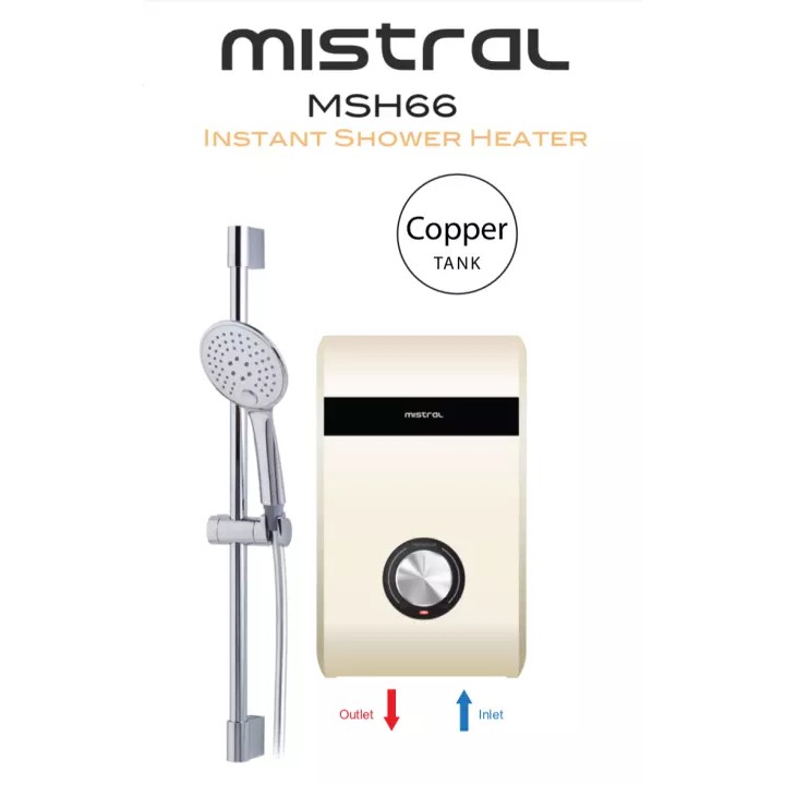 Mistral Instant Water Heater (MSH66) Lazada Singapore