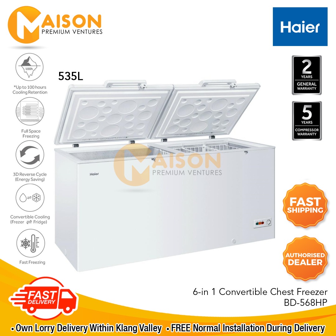 [Sales] Haier Chest Freezer 535L BD568HP Lazada