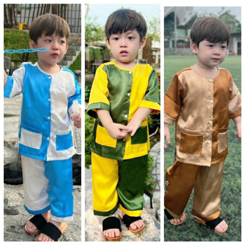Bộ quần áo bà ba phối cho bé