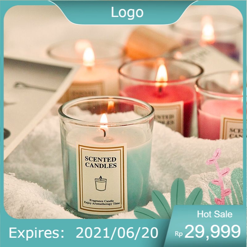 Cốc Nến Thơm Ly Thủy Tinh Scented Candles - Nến Thơm Handmade