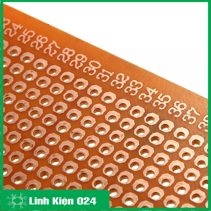Bộ 2 tấm PCB phíp đồng đục lỗ 1 mặt 9x15Cm