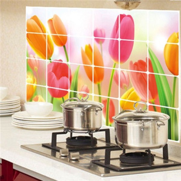 [HCM]Bộ 2 Giấy dán bếp chịu nhiệt loại lớn 60x90cm