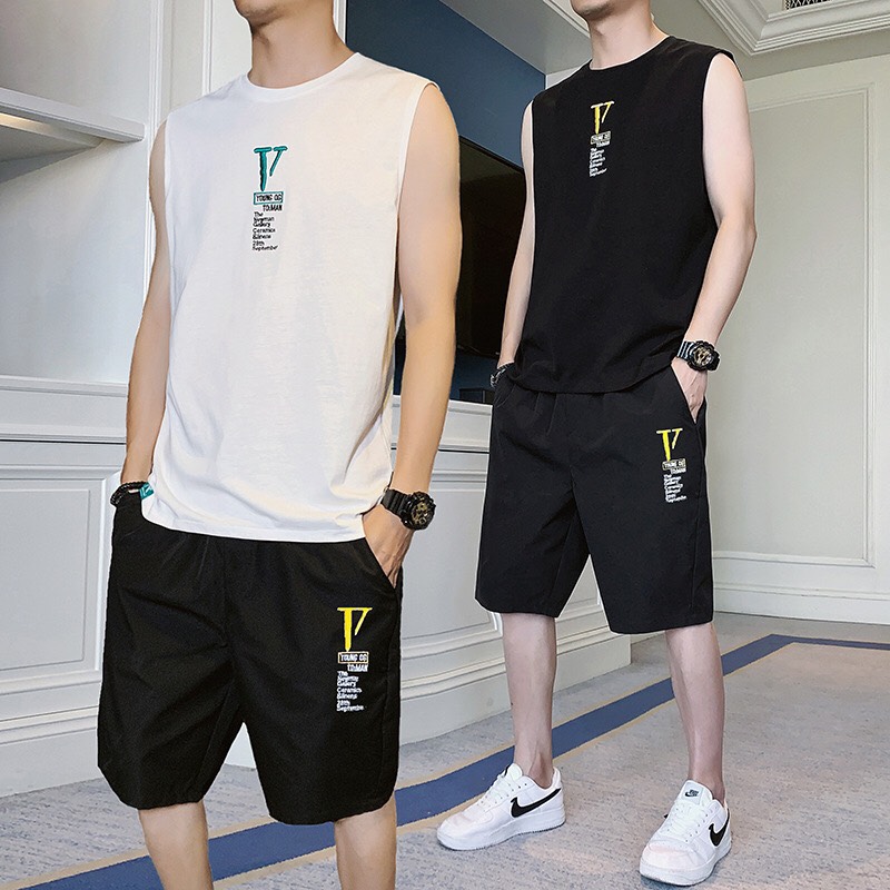 BỘ BA LỖ THỂ THAO NAM NỮ CHỮ V -COLA PHOM FORM RỘNG TẬP GYM VẢI THUN LẠNH NHẬP KHẨU THOÁNG MÁT CAO CẤP - DUBAI FASHION