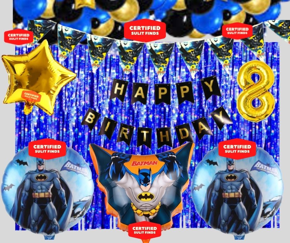 Batman Theme Party Set Batman Birthday Party Decorations Batman Batman  Birthday Party Decorations Set Batman Balloon for Birthday Batman Party  Needs Banner Batman Table Cloth Cover Loot bags Lootbags Batman Paper Plates