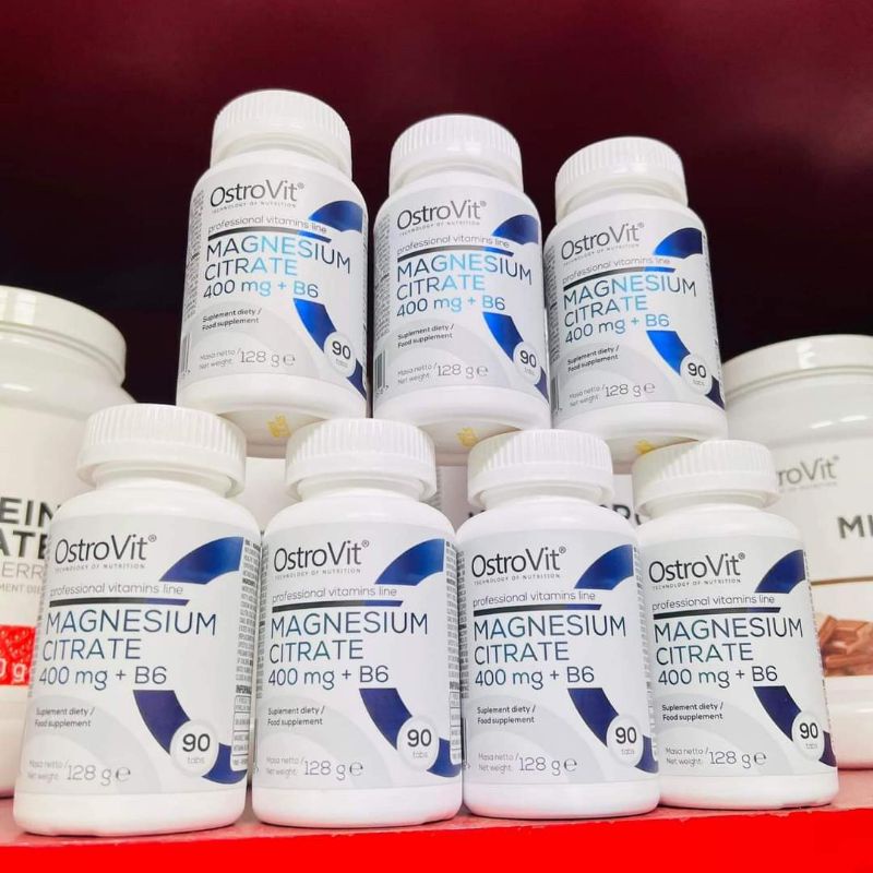 OSTROVIT MAGNESIUM CITRATE 400MG + B6 (90 VIÊN)