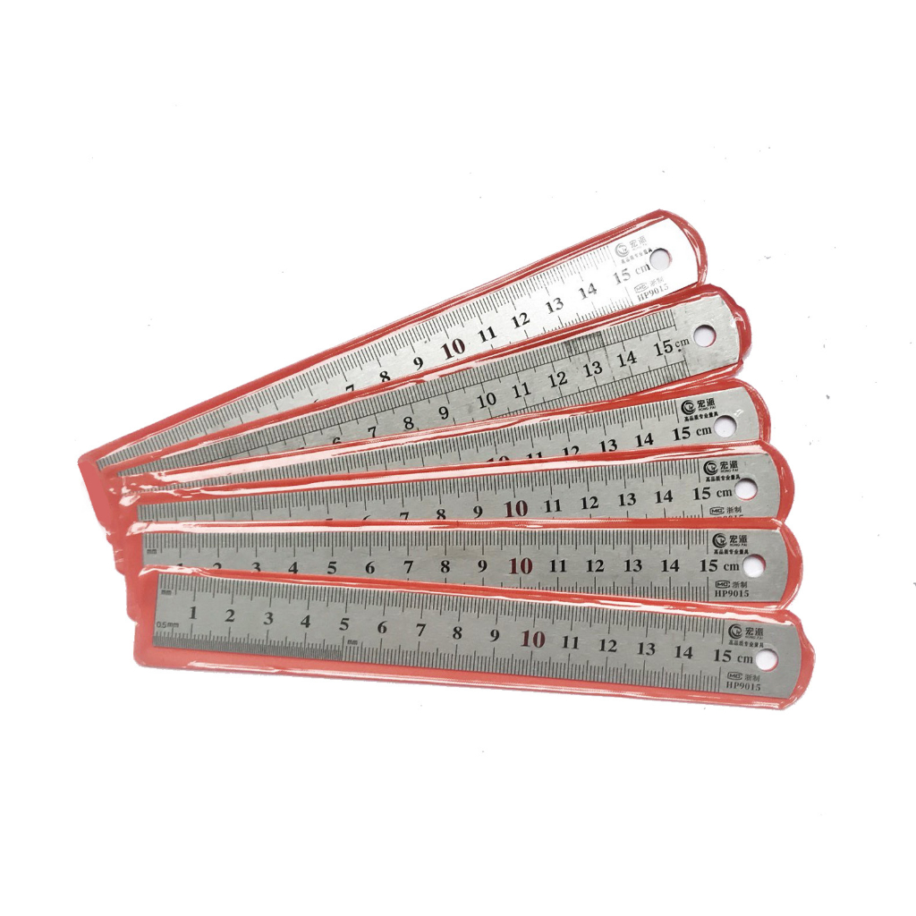 Thước kẻ sắt 15cm, 20cm, 30cm, 50cm, 60cm dày không gỉ thước loại tốt, siêu bền