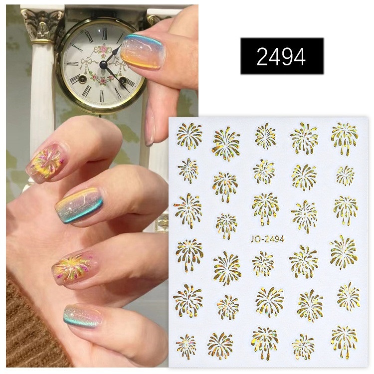 Sticker Dán Móng JOYFUL Hình Pháo Hoa - Sticker FireWork - DỤNG CỤ TRANG TRÍ NAIL