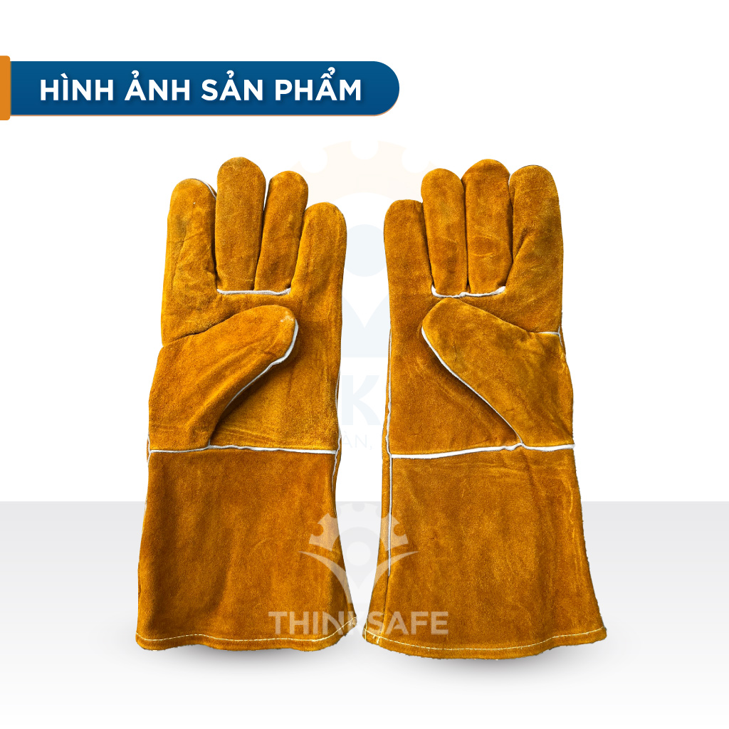 Găng tay chịu nhiệt Everest EW14 dùng cho thợ hàn, chống cháy tia lửa, dùng hàn que, cơ khí đa năng Bao tay - Thinksafe
