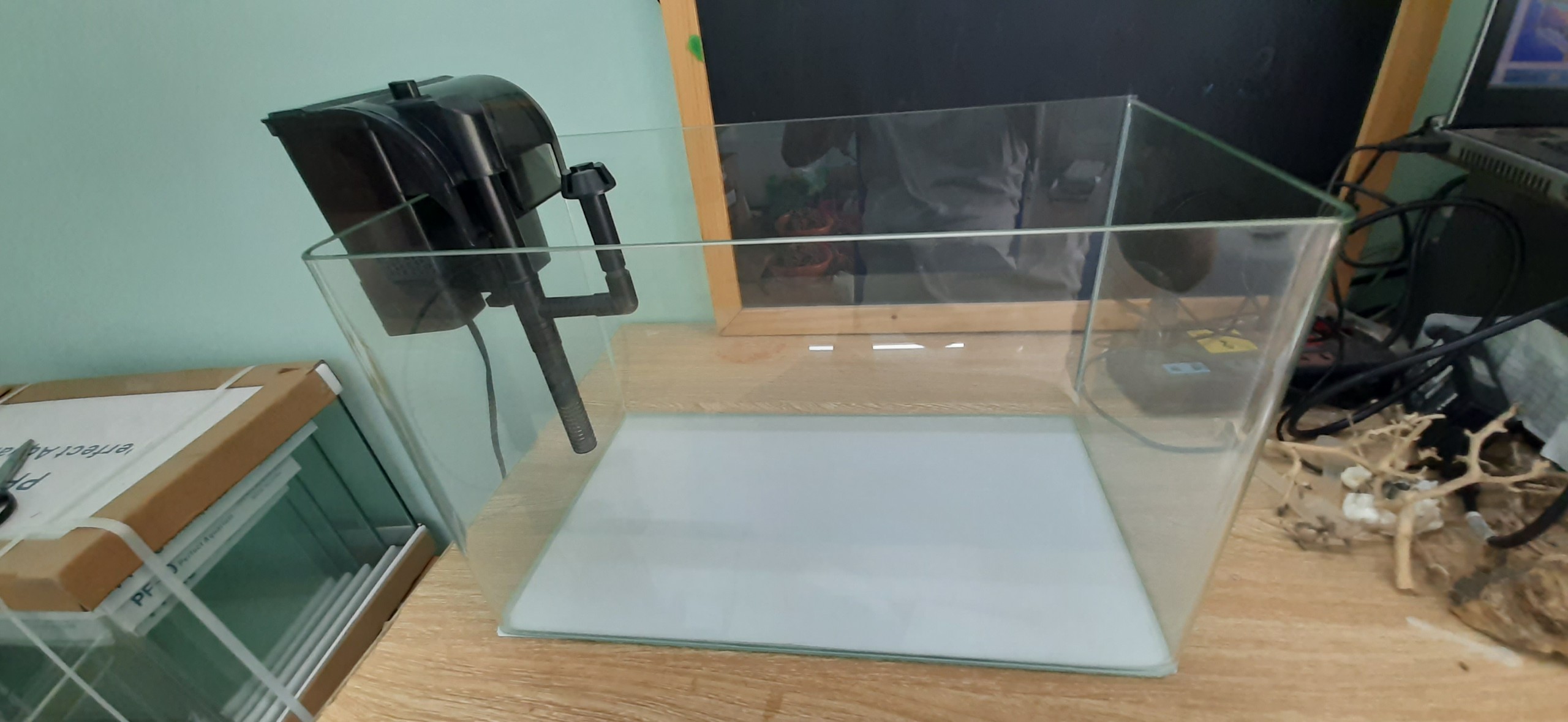 Bể cá đúc 40x23x25 cm, hồ cá mini thủy sinh để bàn