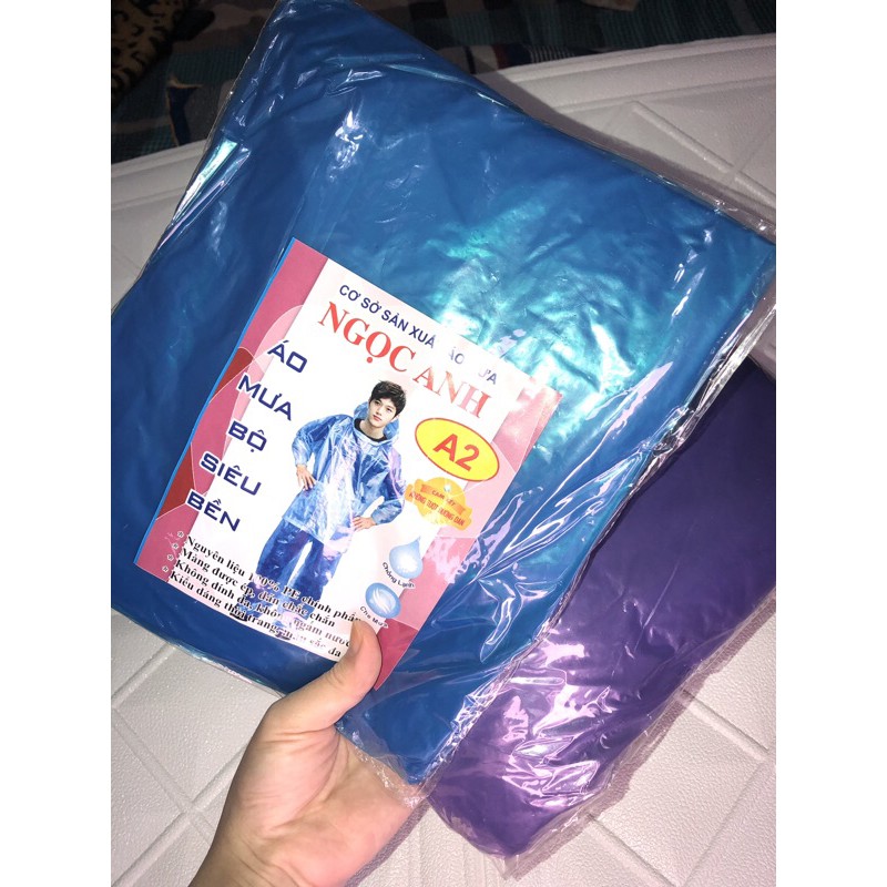 HCM - Combo 10 Bộ áo mưa nilon siêu bền A2 (BỘ CÁ)