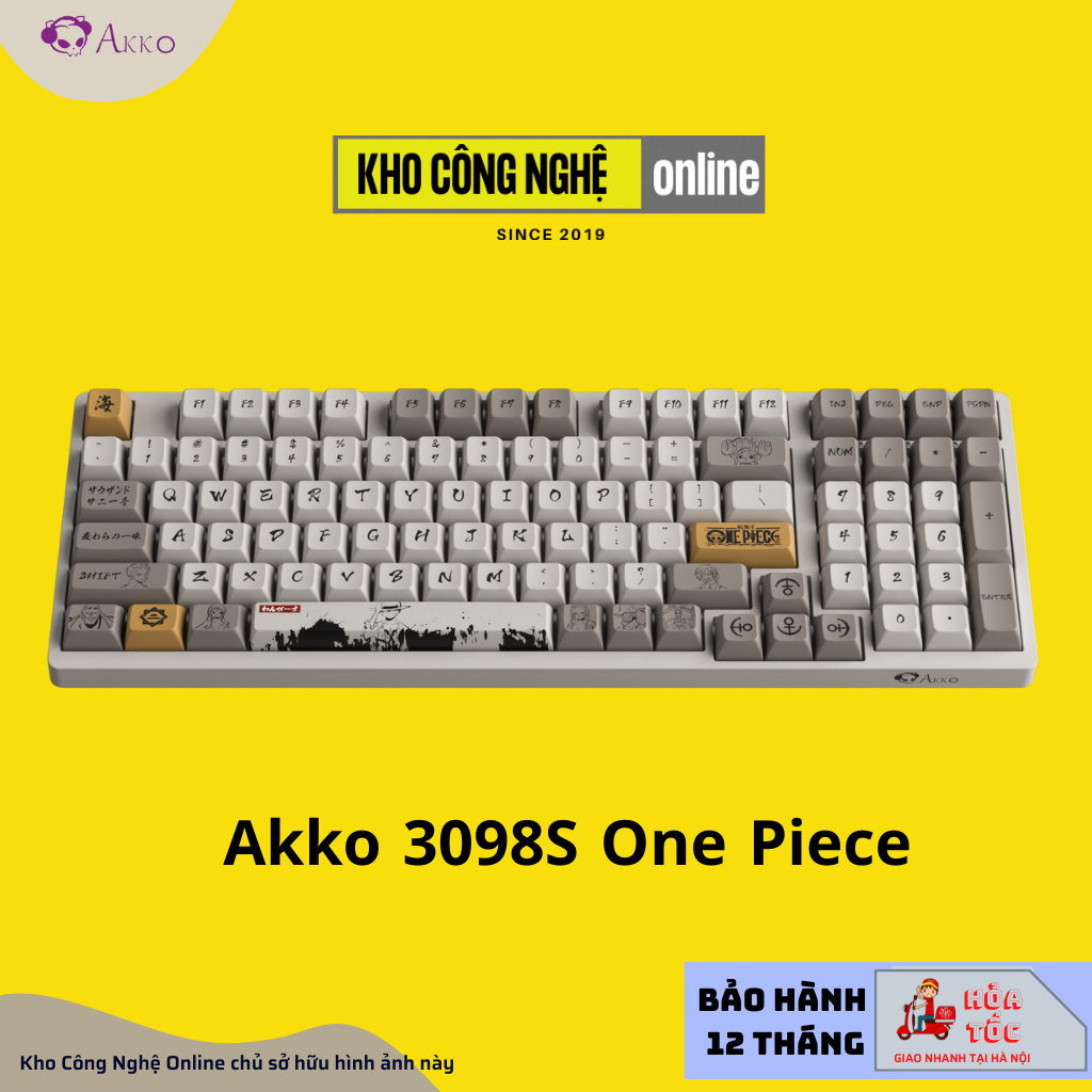 Bàn phím cơ AKKO 3098S One Piece (Hotswap / RGB / Foam tiêu âm / AKKO CS Jelly sw)