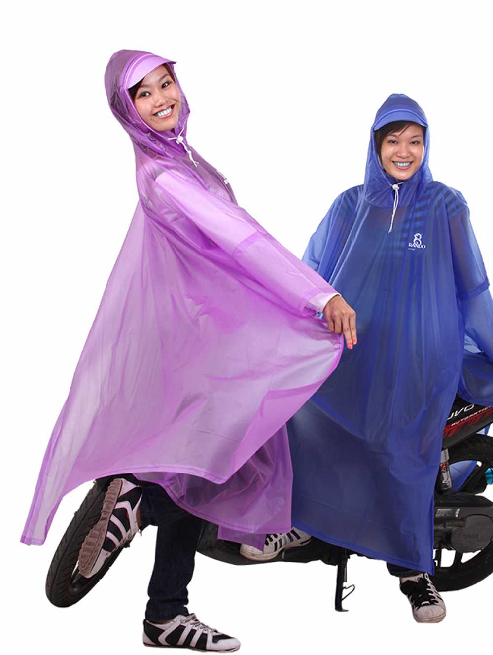 Turtle Neck Raincoat in Color (Random Color Delivery)