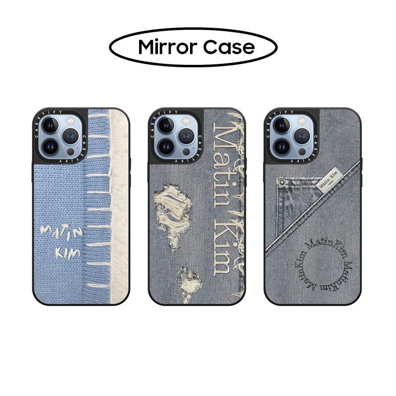 CASETIFY Matin Kim Destroyed Denim Mirror Soft Silicone Case