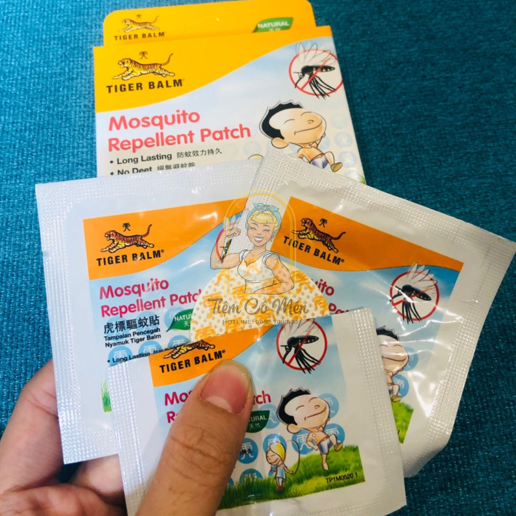 Miếng Dán Chống Muỗi Cho Bé - Tiger Balm Mosquito Repellent Patch Thái Lan