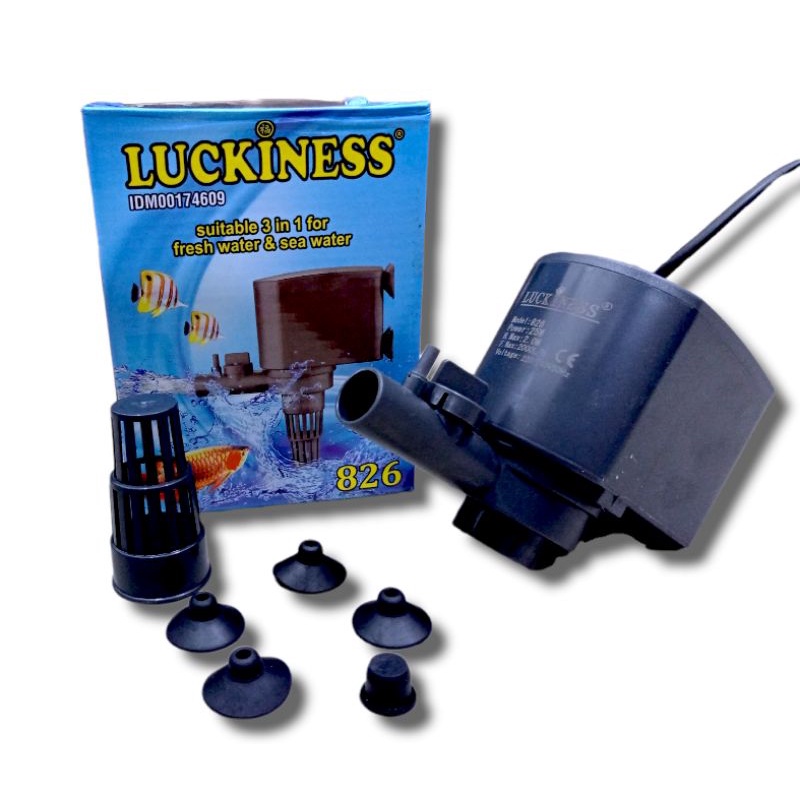 Pompa aquarium kolam hidroponik LUCKINESS 826
