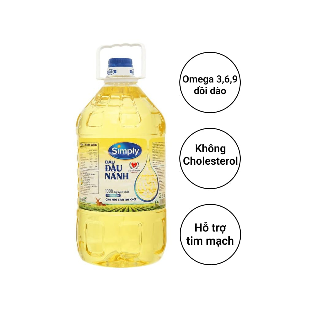 Dầu Ăn Simply Đậu Nành 5L
