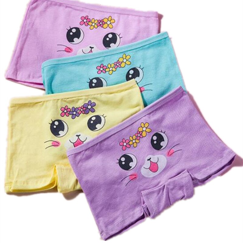 4pcs Girls Cartoon Briefs Children Cotton Underwear Pretty Girls Princess  Panties Kids Brief Panties Soft Underpants Size 2T-10T