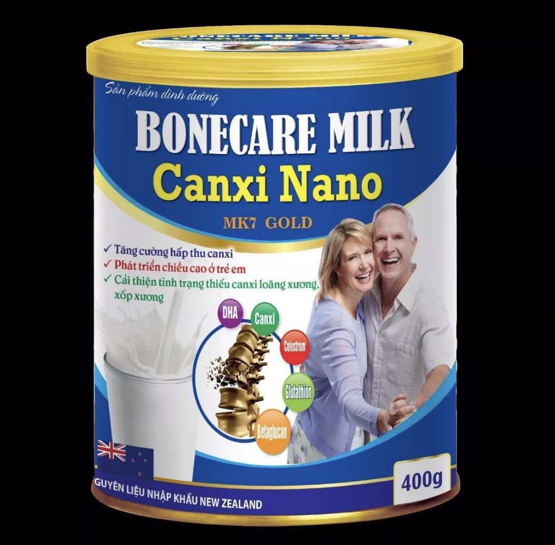 Sữa Bột Tăng Chiều Cao Bonecare Milk Canxi Nano MK7 Gold thumbnail