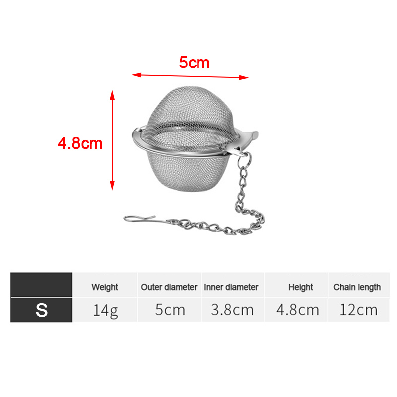 [Duola] Stainless Tea Infuser Sphere Locking Spice Tea Ball Strainer MeshTea Filter Tool