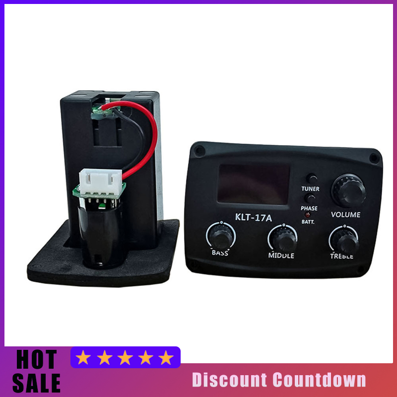 KLT-17A Guitar Pickup Musical Instrument Accessories Folk Classical Guitar Pickup 3 Band Pickup With LCD Tuning Screen