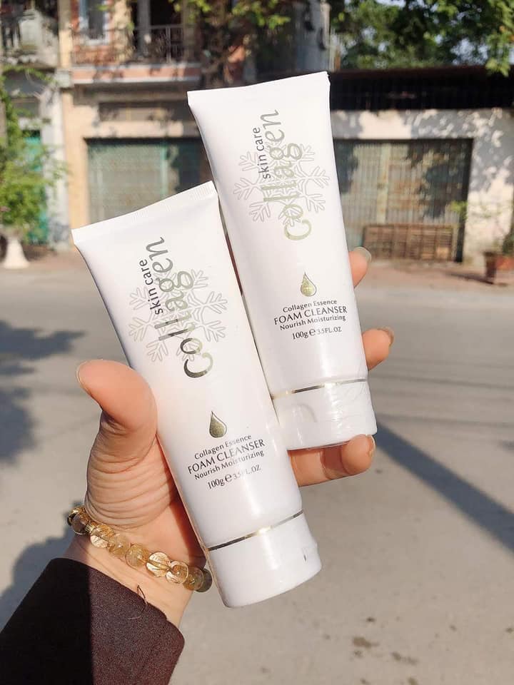 Sữa Rửa Mặt Làm Trắng Da Collagen Skin Care