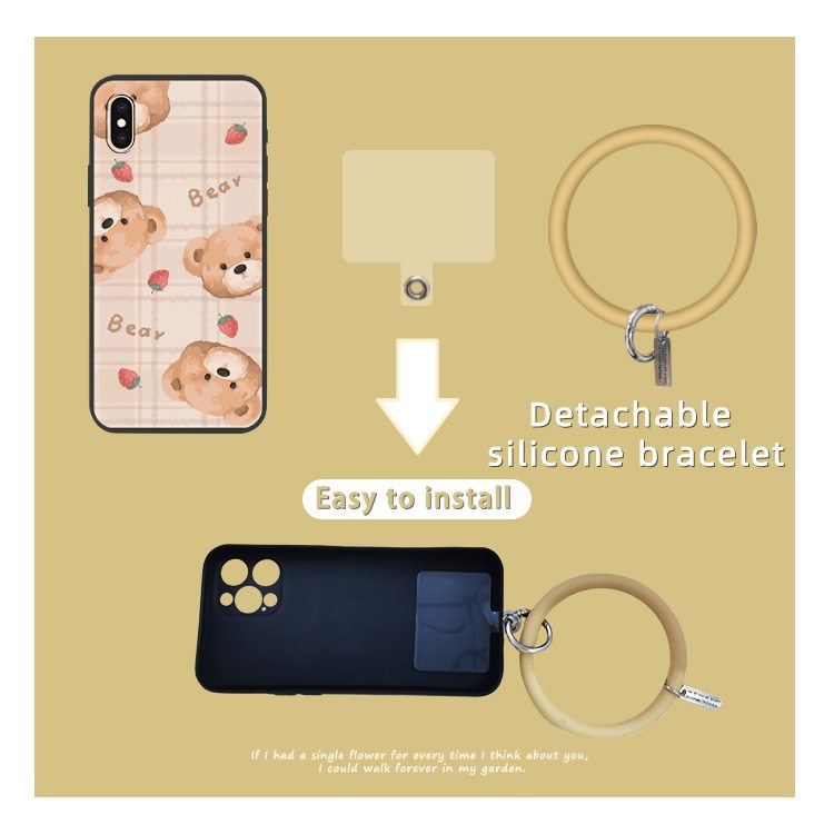 Cartoon%20Dirt-resistant%20Phone%20Case%20For%20iphone%20X/XS%20heat%20dissipation%20funny%20cute%20soft%20case%20solid%20color%20Waterproof%20youth%20-%20Image%204