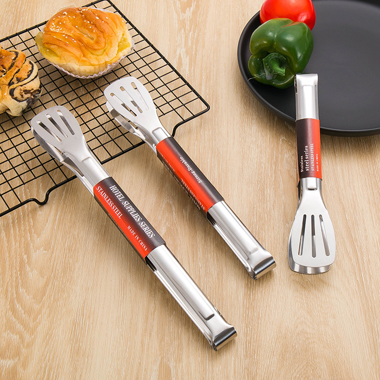 Kẹp gắp đồ ăn bằng inox chuyên quán ăn, nhà hàng, tiện lợi trong gia đình- kẹp rán thông minh chống nóng