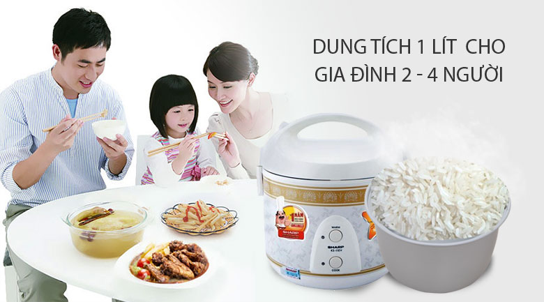 Nồi cơm điện Sharp 1 lít KS-11EV ( Hàng trưng bày )