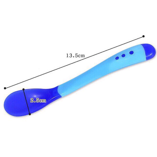 Set 3 thìa báo nóng silicon cho bé ăn dặm