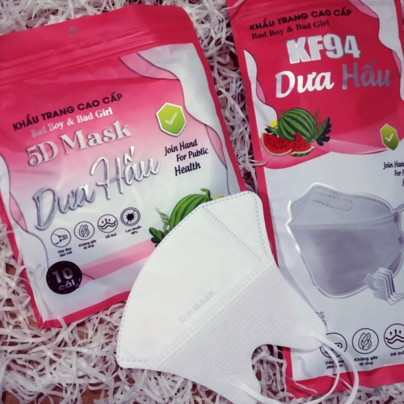 Thùng 200 chiếc khẩu trang 5D dưa hấu
