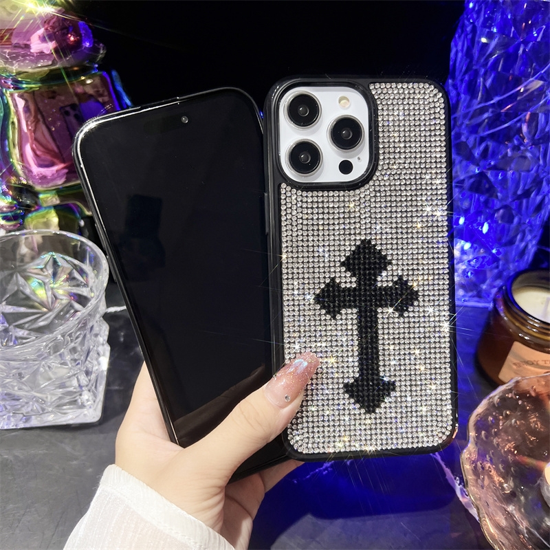 Elegant Colour Flash Diamond Protective Case for iPhone 15 Pro Max 14 Plus 13 Pro 12 11 Pro Max TPU Silicone Frame Shockproof Cover