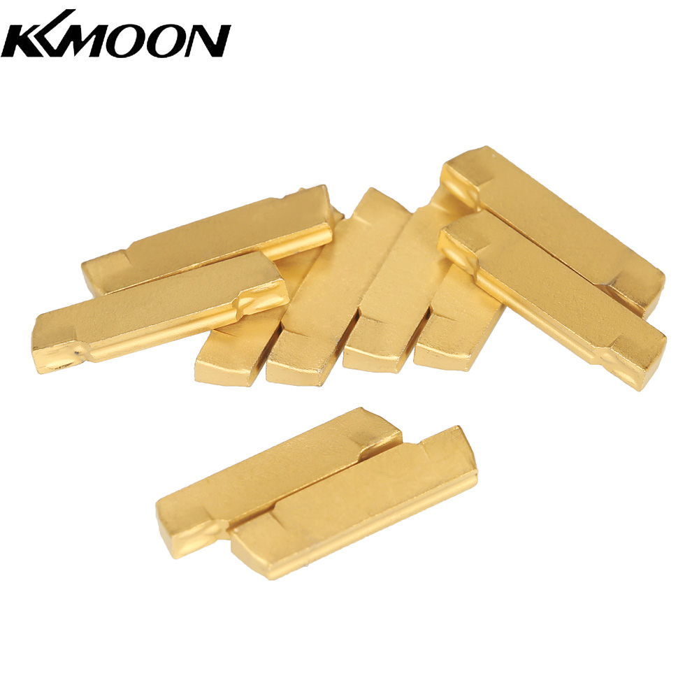 KKmoon 10pcs/box MGMN200-G 2mm Width Carbide Inserts for MGEHR/MGIVR Lathe Grooving Cut-Off Tool