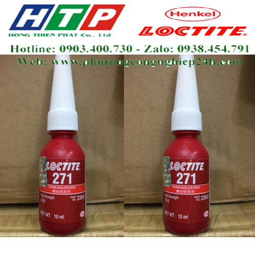 Keo 271-50ml khóa ren màu đỏ