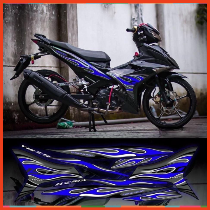 Tem exciter lửa xe đen phối đủ màu