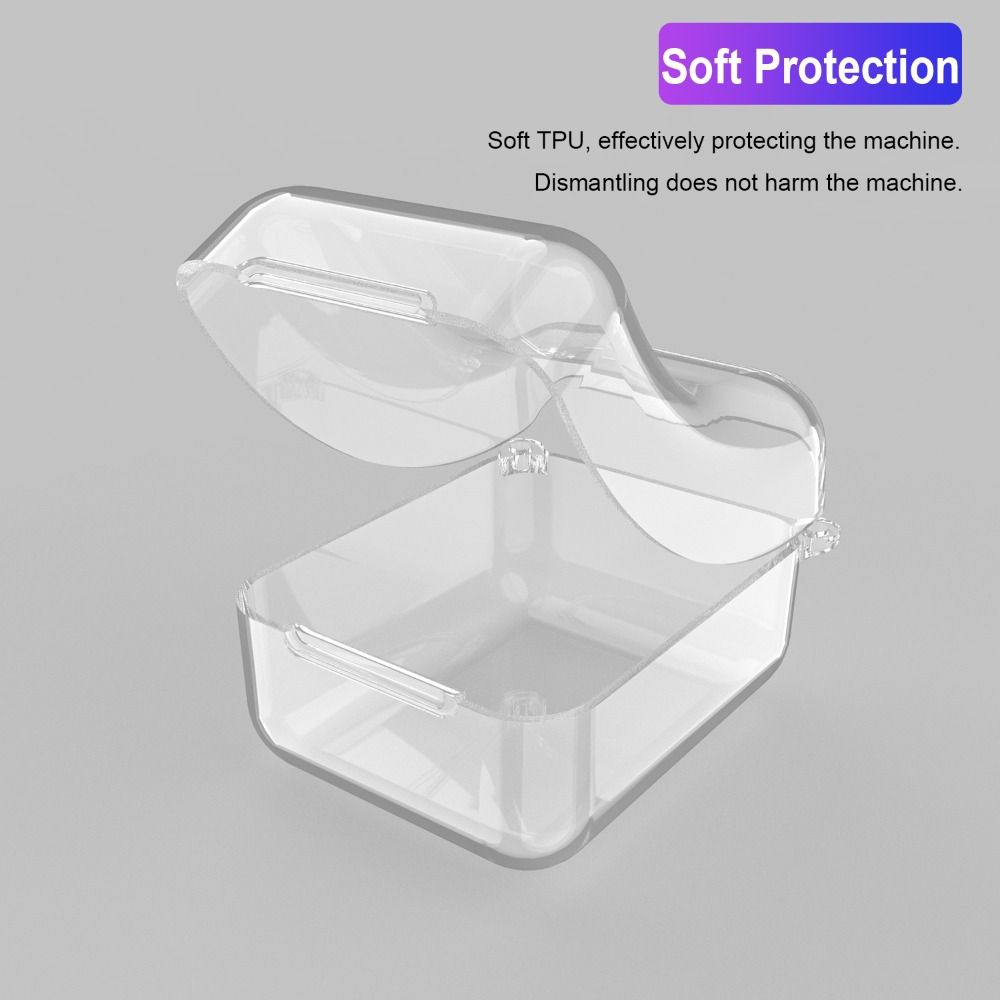 PDG Handheld Game Console Protective Case Shockproof TPU Shell Professional Crystal Clear Digital Pet Machine Cover for Bitzee Interactive Toy