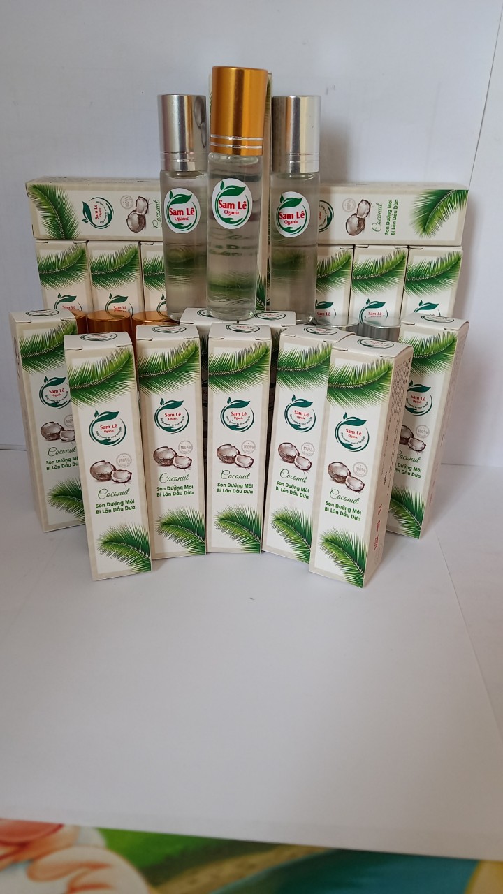 SON MÔI DẦU DỪA DẠNG BI LĂN 10ML