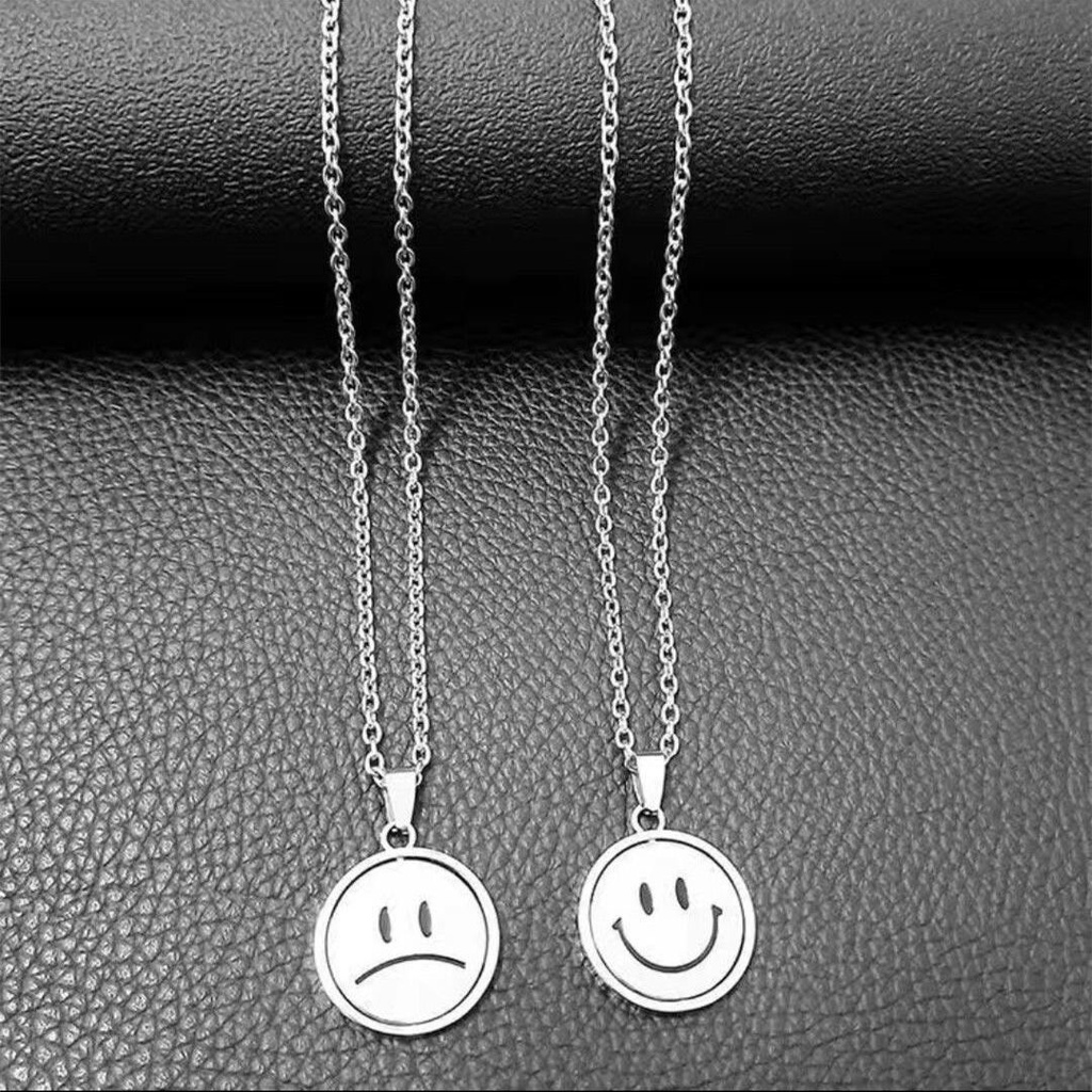 Dây chuyền mặt cười xoay SMILE/SAD