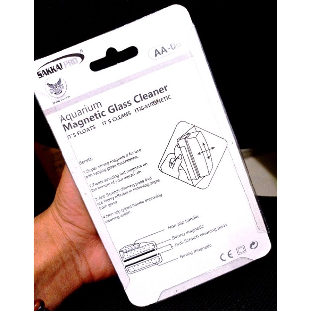 Magnet Pembersih Kaca Aquarium SAKKAI PRO AA 06