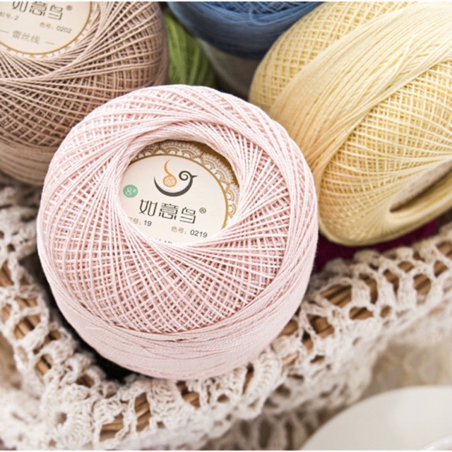 Sợi Cotton Ruyi 0.8mm (cuộn 50gr)