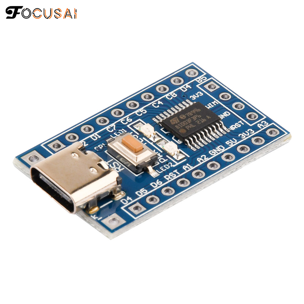 FocusAi STM8S103F3P6 STM8S003F3P6 ARM Minimum System Development Board Module for Arduino with Type-C Port