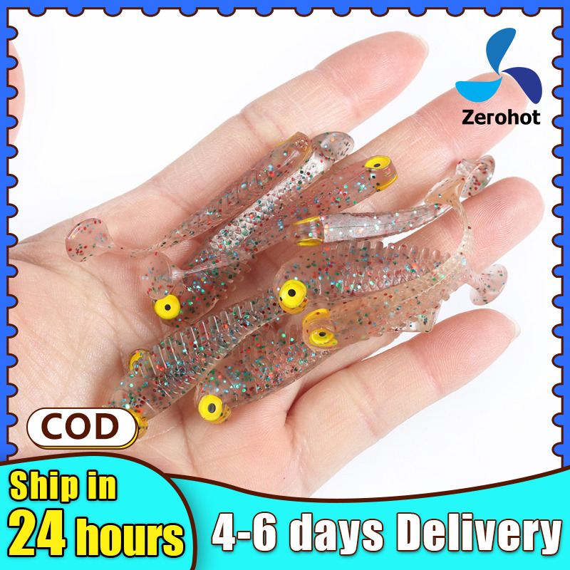 Zerohot Sports Outdoor Store】 Soft Fishing Lures 5.5cm / 1.5g Paddle Tail  Swimbaits Soft Plastic Lures Kit For Bass Trout Walleye Crappie 10pcs /  Pack