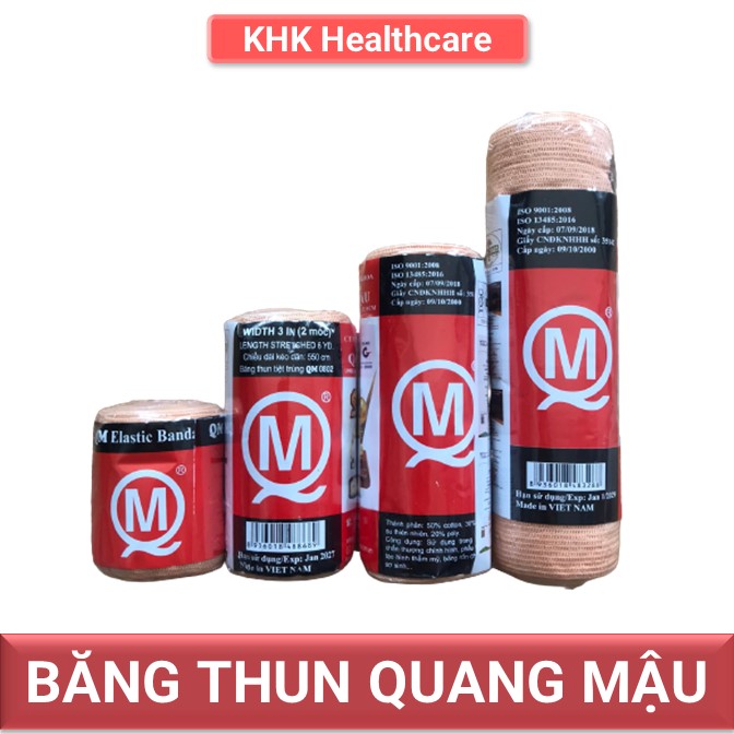 Băng thun y tế các size Quang Mậu (1 móc, 2 móc, 3 móc, 4 móc - màu da)
